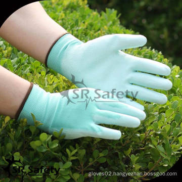 SRSAFETY 13G Nylon knitted Palm Coated PU gardening glove